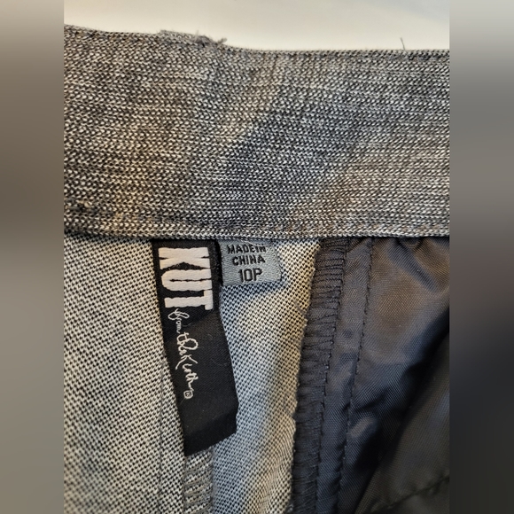 Dark gray classic bootcut dress pants 10P - Picture 5 of 6